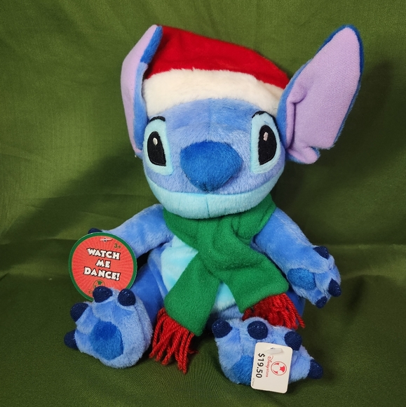 NWT Disney Store Lilo & Stitch Musical Dancing Animatronic Christmas 8" Plush - Picture 1 of 9